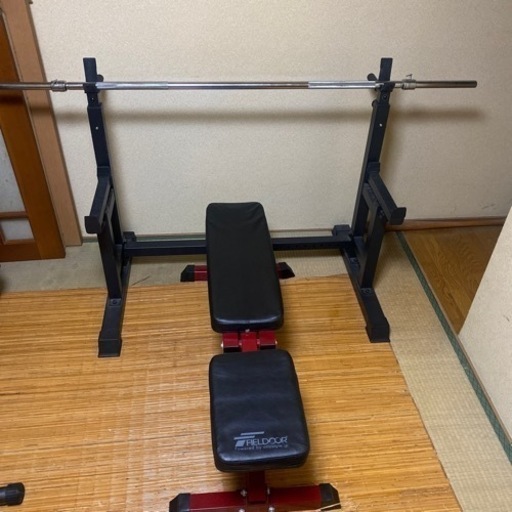 ベンチプレス、ハーフラック、ダンベル155kgセット