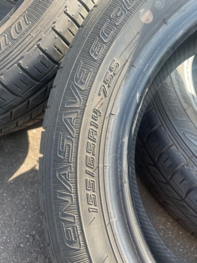 タイヤ　軽自動車　155/65/r14