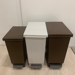 【良品】ニトリ ゴミ箱 スリムペダルペール 20L 30L 3つ...