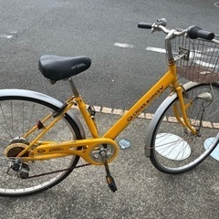 ママチャリあげます。取りにこれる方。可愛い黄色。