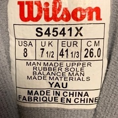 【終了】Wilson（ウィルソン）テニスシューズ　26.0cmの画像
