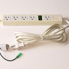 パソコンタップ
3P・5個口のうち1個は常時通電、4個はまとめて...
