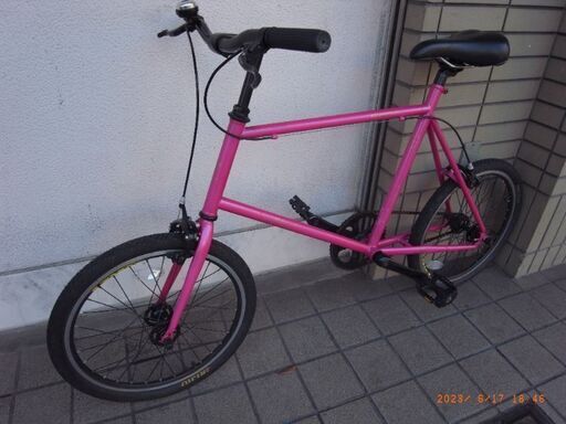 現金特価 登録込★★★Ｗコグ 両歯装備【稀少 軽量 ミニベロピストバイク・クロモリフレーム】★★★