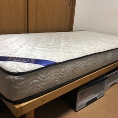 【決まりました】シングルベッド　マット付き