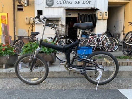 ??　折りたたみ自転車　6変速　２０インチ　タイヤ　新品　サドル　新品　配達可能
