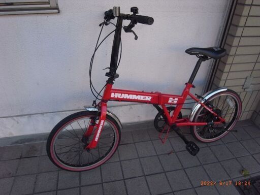★★★★泥除け付き【ハマー ６段変速 折り畳み自転車】★★★★