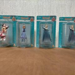 ディズニー クリスマスオーナメントくじ 2022 フィギュアオーナメント賞 アナ エルサ ミニーマウス 4点セットの画像