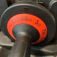 可変式ダンベル20kg 2個セットの画像