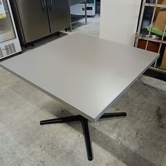 NB　一本足　ダイニングテーブル　店舗用テーブル　グレー『中古美品』の画像