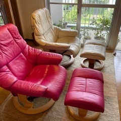 無料で差し上げます。オットマン付きチェア
