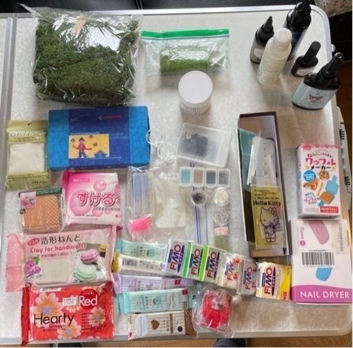 工作　樹脂粘土　レジン　色々セット　ハンドメイド