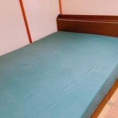 【ニトリ、IKEA】収納チェスト付きダブルベット＋寝具一式の画像