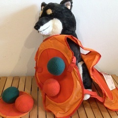 2人組で的当ての画像