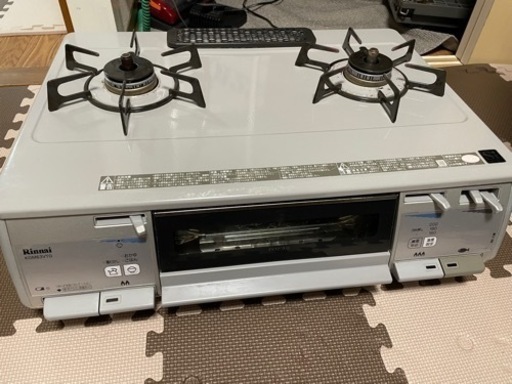 【清掃済み】リンナイ　都市ガス　ガステーブル　コンロ　RT63VHT-R