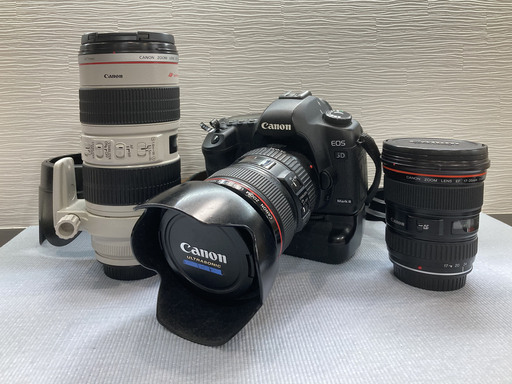 CANON EOS5D MarkⅡ+EF17-35Lf2.8・EF24-105 f4LIS・EF70-200f2.8LISセットにて動作ＯＫ