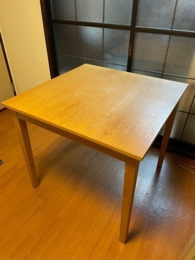 【本日引取希望】引出付きダイニングテーブル(無印良品)