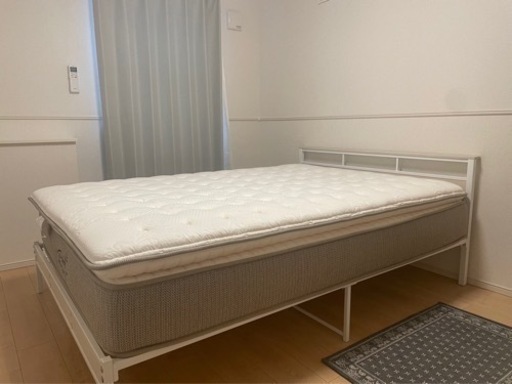 【契約成立しました】6/20の17:00まで割引中！ほぼ未使用ダブルベッド