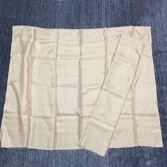 カーテン ベージュ色 厚地 ドレープ レース 両開き 半間 掃出窓用 3窓分の画像