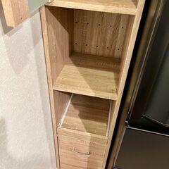 食器棚 スリム キッチン 収納 隙間収納 棚の画像