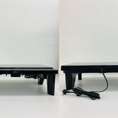 【レガストック江東店】山善 YAMAZEN 2口IHクッキングヒーター IH調理器 脚付き YES-WL1456(B) 2022年製の画像