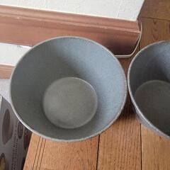 美濃焼 2個セット 未使用 軽量 電子レンジOK どんぶり ボウル お皿 食洗機OK グレー お洒落
の画像