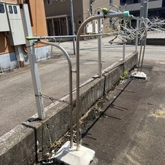 屋外用ステンレス物干台と物干竿セット　おまけ付きの画像