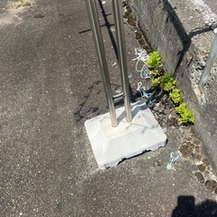 屋外用ステンレス物干台と物干竿セット　おまけ付きの画像