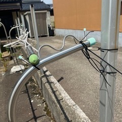 屋外用ステンレス物干台と物干竿セット　おまけ付きの画像