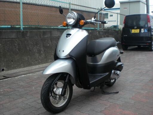 AF67 トゥデイ Fi シルバー 最終型 サイドスタンド付き 前後タイヤ/バッテリー/ベルト/ローラーなど新品パーツ多数交換済み