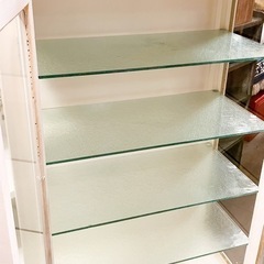 《売約済》【武蔵小山店】  ドクターキャビネット　医療棚　ケビント　飾り棚　食器棚　アンティーク　ビンテージ　古道具　時代　什器　店舗　飾り棚　コレクションケース　ブックケース　本棚　ガラス棚の画像