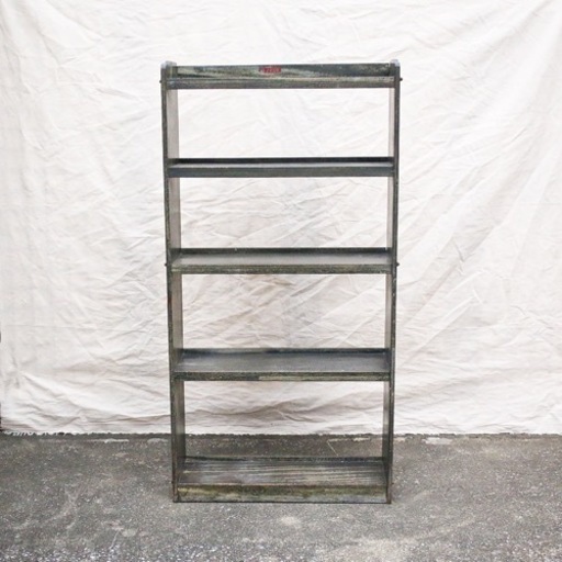 【売約済み】古書棚　ブックケース　本棚　ビンテージ　時代　シャルフ　ラック　オープンシェルフ　店舗　什器　ジャパニーズ　レトロ　endo 遠藤