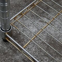 メタルラック 幅90×奥行46×高さ150cm 4段 スチールラック アルミラック 収納棚 札幌市 清田区 平岡の画像