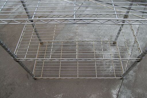 メタルラック 幅90×奥行46×高さ150cm 4段 スチールラック アルミラック 収納棚 札幌市 清田区 平岡