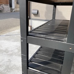 VADHOLMA ヴァドホルマ アイランドキッチン, ブラック/オーク,の画像