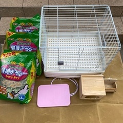 飼育ケージ(ウサギ・モルモット用)＋α