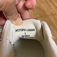 厚底　白スニーカー　未使用の画像