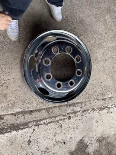 大型ダンプホイールメッキ 前輪