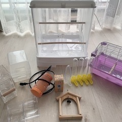 【9点セット】鳥 ケージ イージーホーム クリアバード 飼育 セット