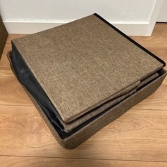 収納つきスツール　2個　の画像