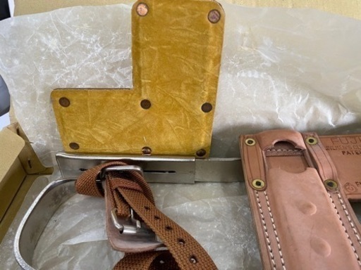 決まりました、キャンセルが出ましたら再掲載致します　藤井電工　新品　ヨロン 昇柱器 FG-2 木登り　ツリークライミング　林業　伐採