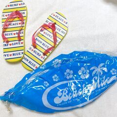 （お話中）ビーチボール ビーチサンダル セット