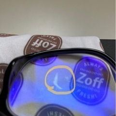 zoff メガネ　度入り　ケース付の画像
