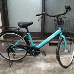 自転車24inch ターコイズ