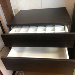 【リサイクルサービス八光】幅60㎝　ニトリ　6段ハイチェスト　フォウ60　DBRの画像