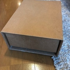 【引取のみ】無印良品 ダンボール引き出し 幅34.5奥行44高さ18