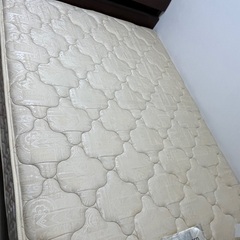 【取りに来れる方限定】ニトリすのこ ダブルベットフレーム　フランスベッドマットレスの画像