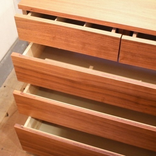 【売約済】無印　MUJI 無印良品　ウォールナット　ウォルナット　木製　チェスト　収納　リビング　衣類　サイドボード　