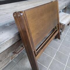 折りたたみテーブル   ウォルナットの画像