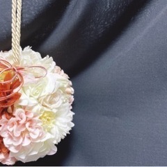 【結婚式用】水引付き　和風ボールブーケの画像