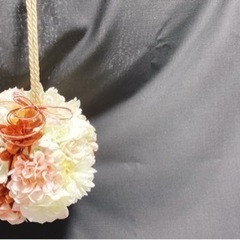 【結婚式用】水引付き　和風ボールブーケの画像